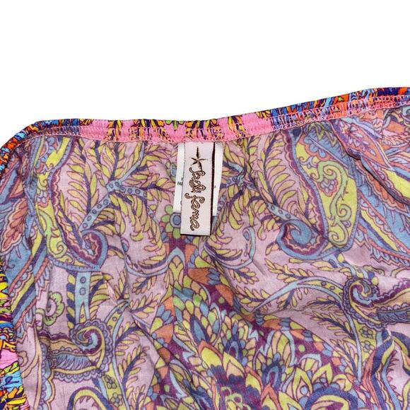 Luli Fama Bell Flounce Sleeve Milk Maid Crop Top Women’s M Renaissance Fairy - Picture 13 of 15